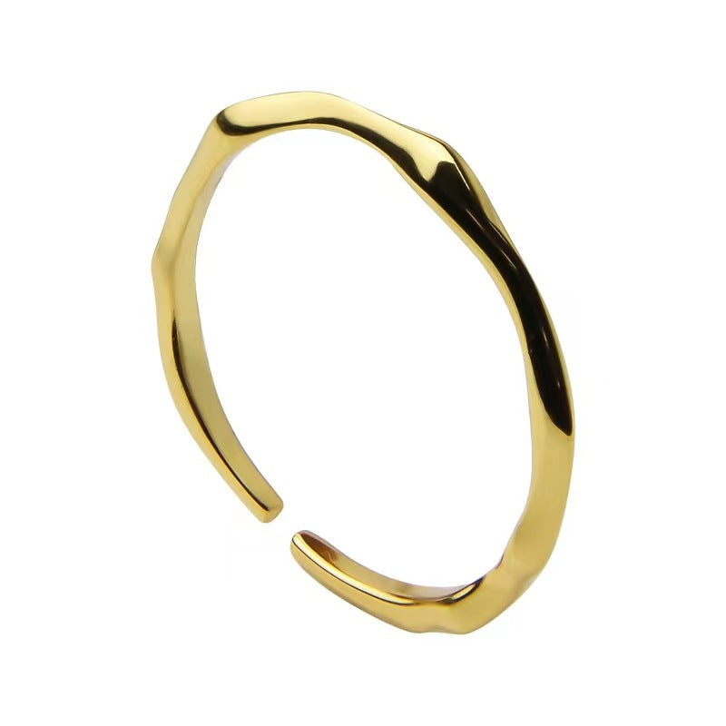 Female Trendy Simple Personality High-grade Index Finger Couple Light Luxury Ring
