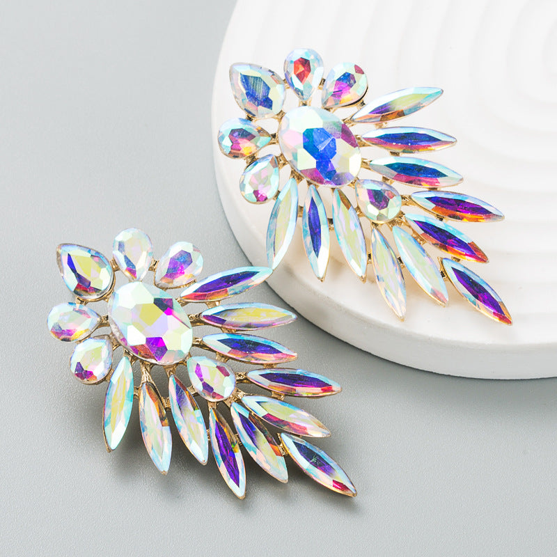 Colorful Crystals Series Female Temperament High Sense Earrings
