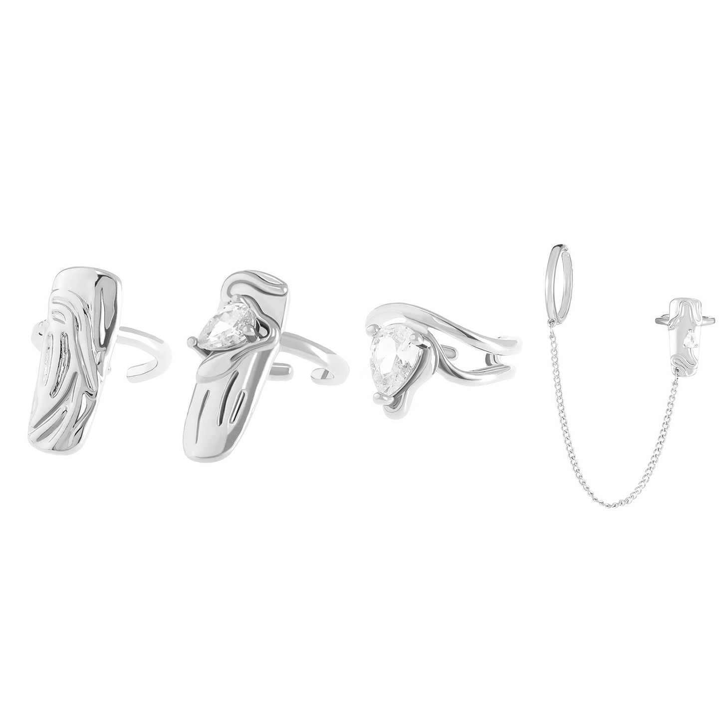 Set Fashion Cool Wear Nail Protector Rings