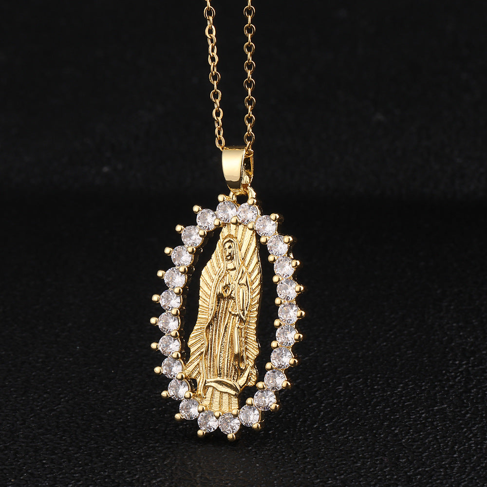 Mary Pendant Female Accessories Simple Clavicle Necklaces