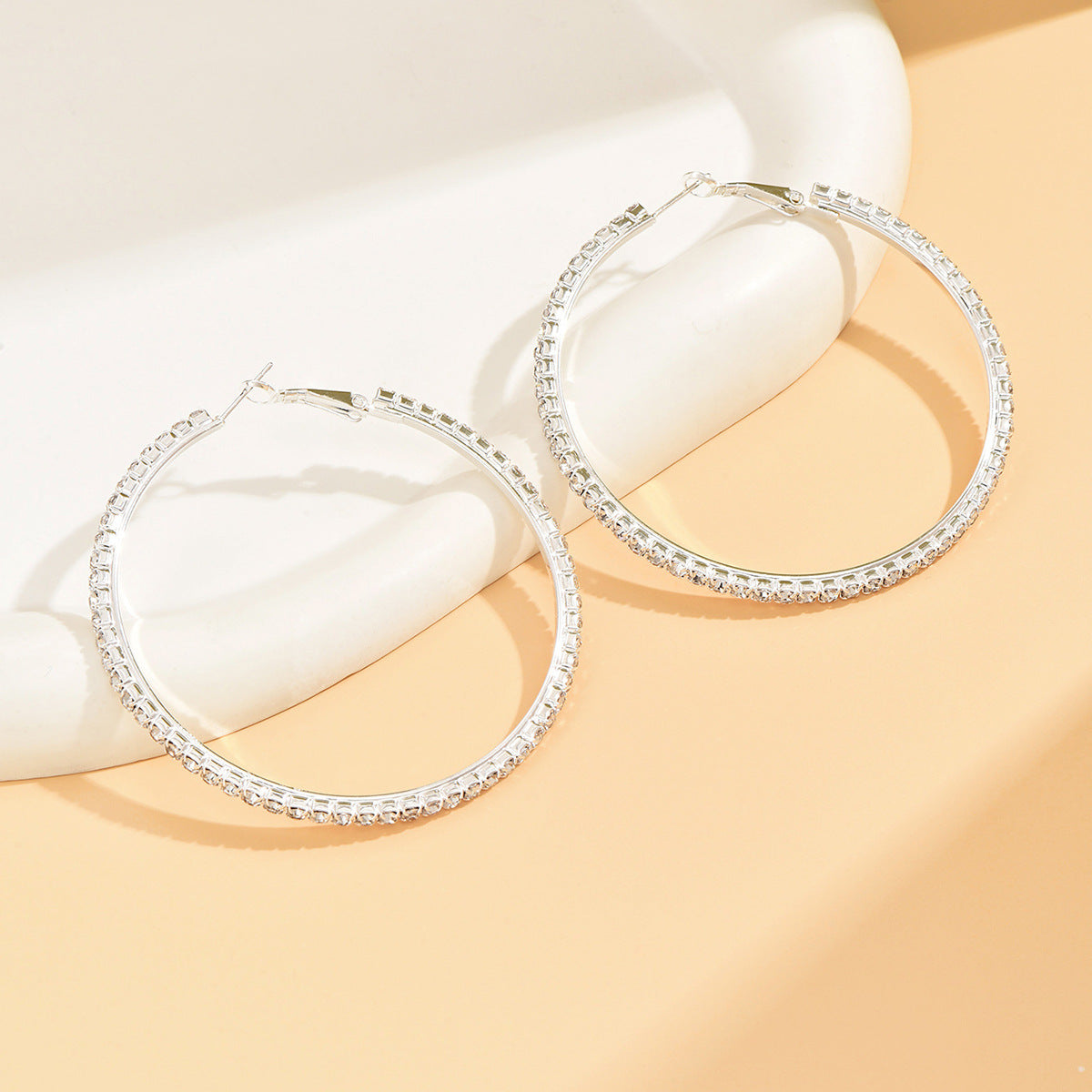 Women's Hot Jewelry Fashion Popular Sier Diamond Earrings