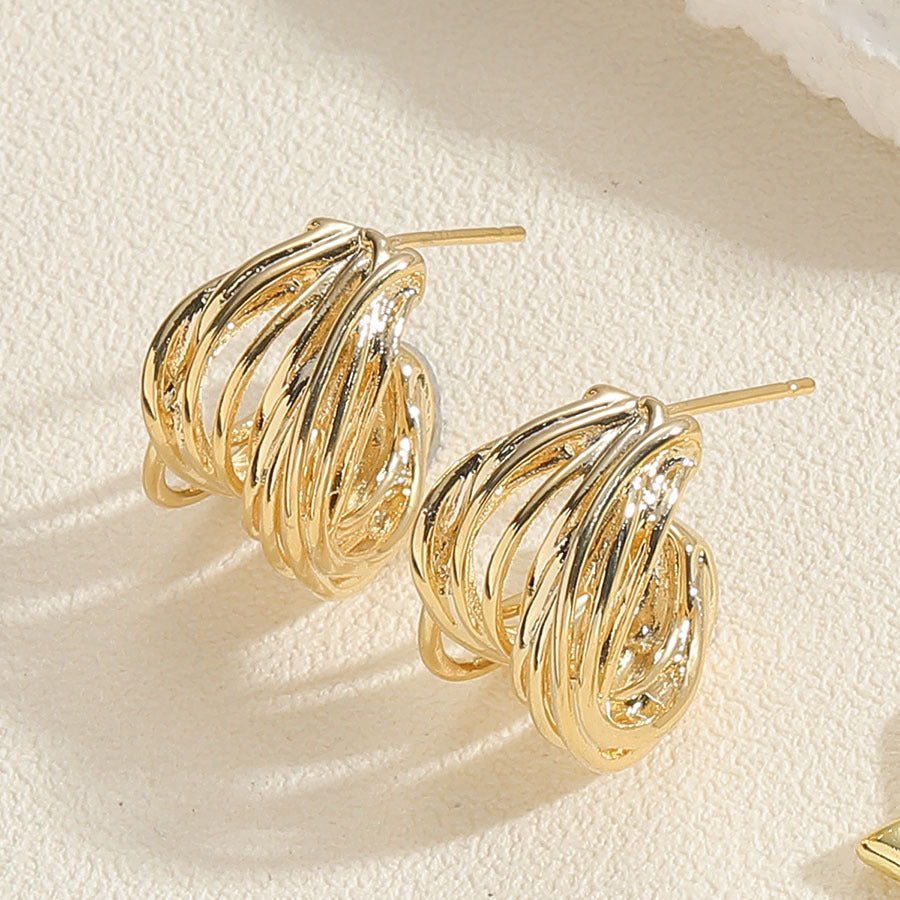 Water Drop Zircon Fashionable Elegant Advanced Earrings