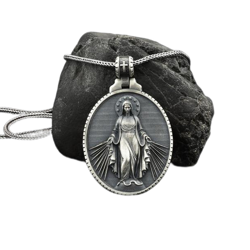 Pendentif médaille commémorative et colliers pour femmes, hommes et Vintage