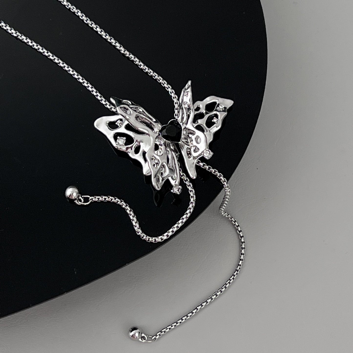Butterfly Sweater Chain Long Simple Coat Necklaces