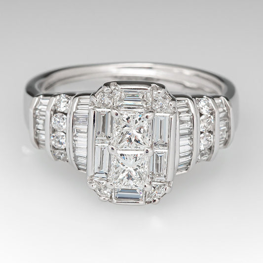 Women's Wedding Decoration Fashion Engagement Proposal Diamond Rings
