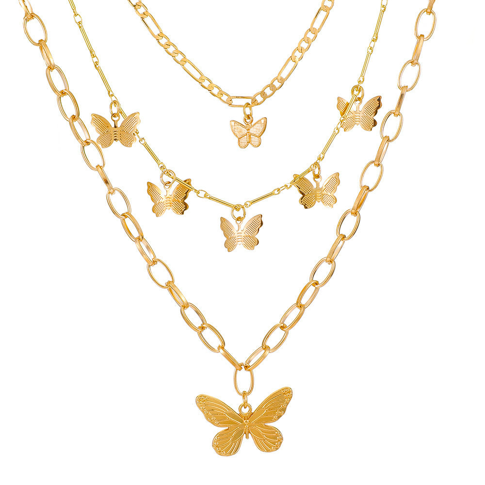Women's Tassel Fashion Graceful Geometric Metal Letter Necklaces