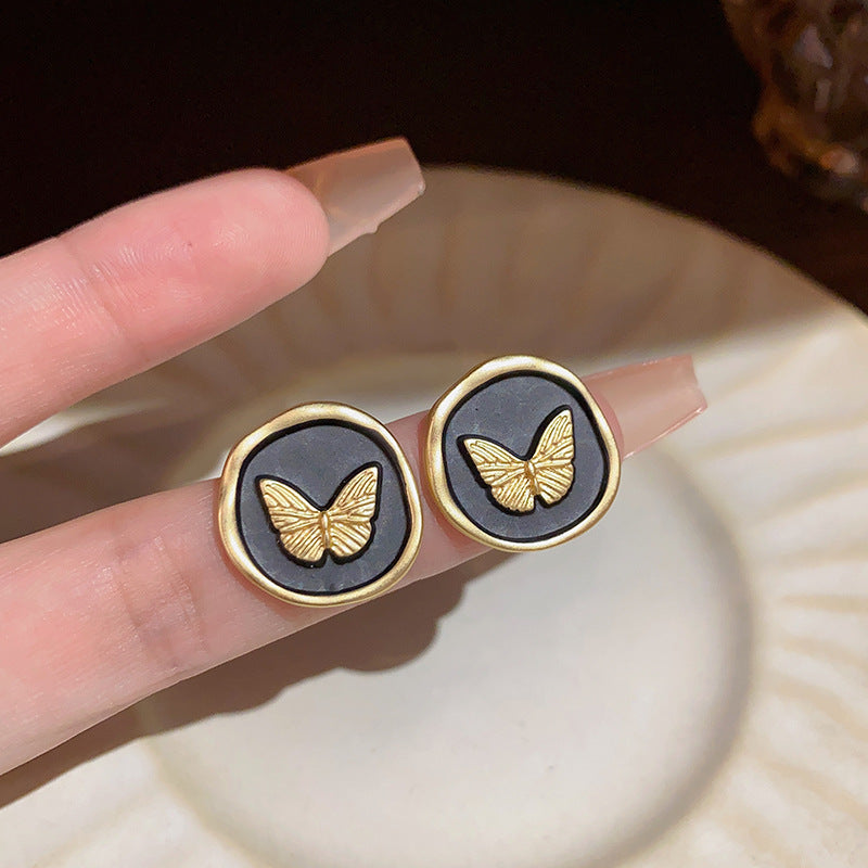 Women's Needle French Style Retro Baroque Pearl Earrings