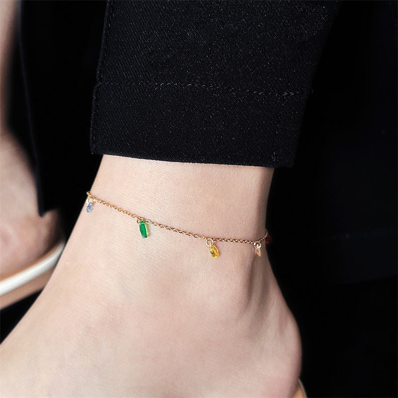 Süße Sommer-Fantasie-Regenbogen-Zirkon-Mode-einzigartige Armbänder