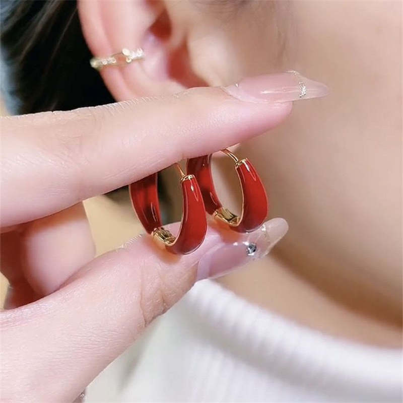 Dripping Irregular Clip Female Simple Wild Niche Design Personalized Ear Buckle