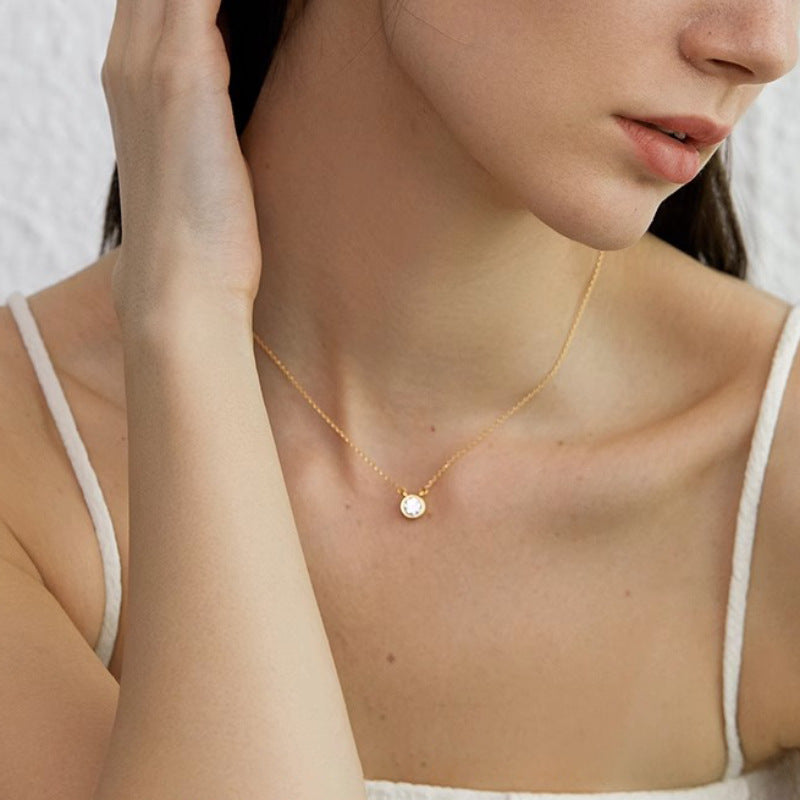 Colliers de luxe avec oreilles en Zircon Flash pour femmes, Style froid, Mini lumière exquise