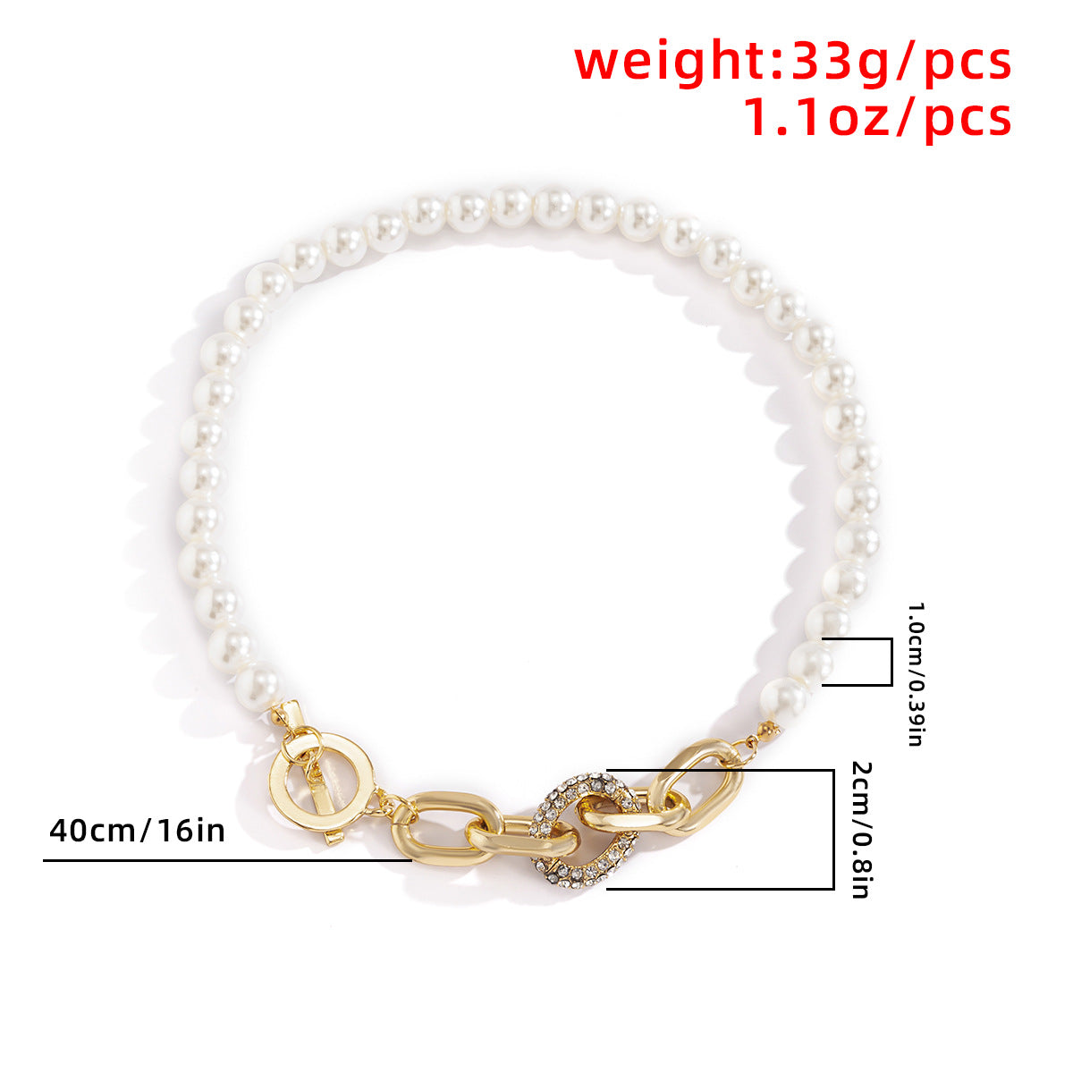 Simple Fashion Imitation Pearl Chain Temperament Micro Necklaces