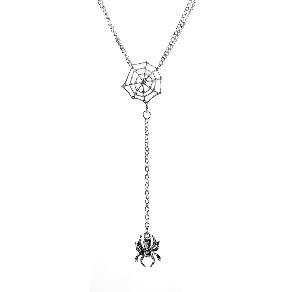 Spider Web Creative Exaggerating Tassel Clavicle Necklaces