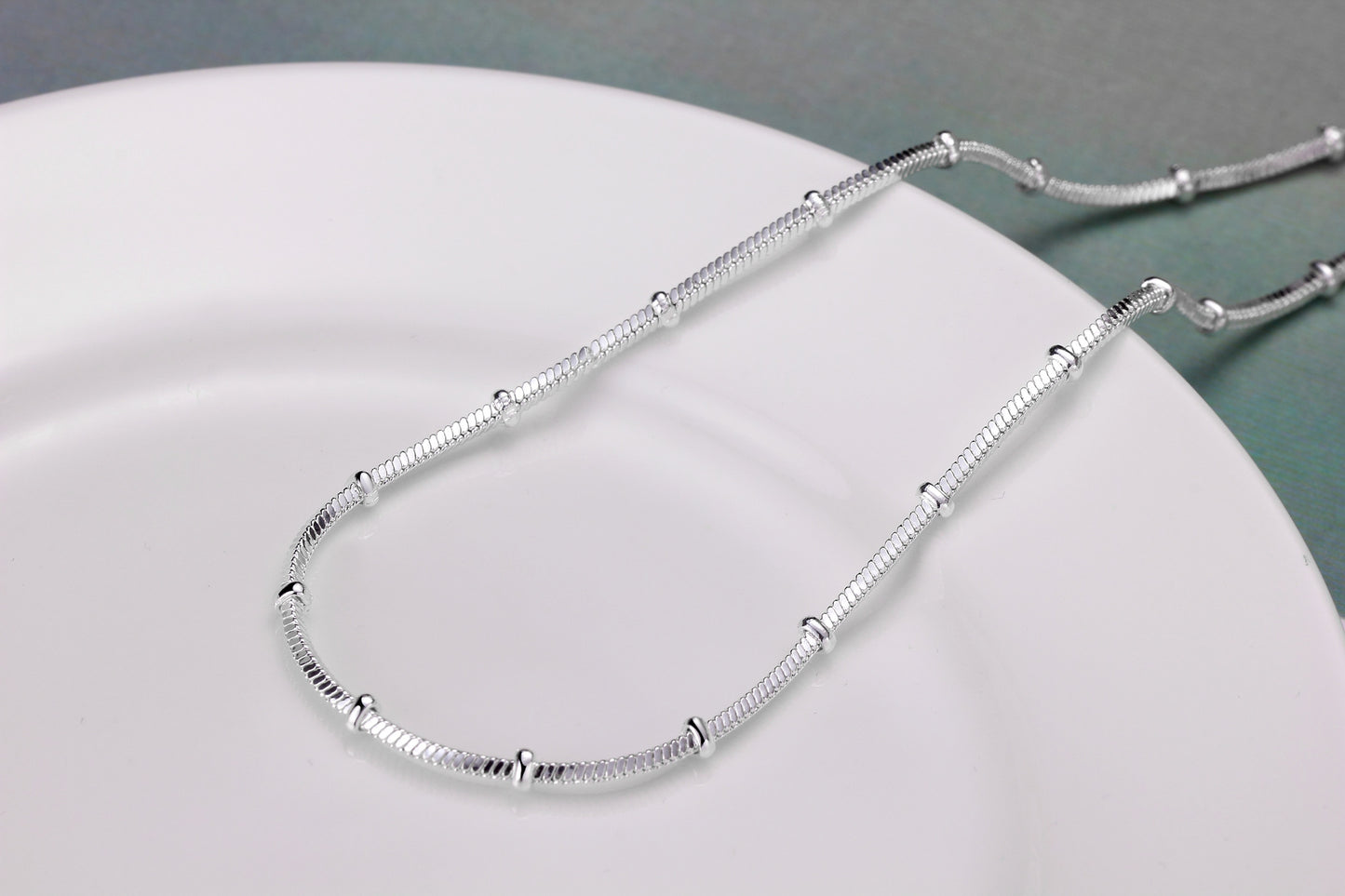 Fashion Jewelry Sier Plated Creative Square Necklaces