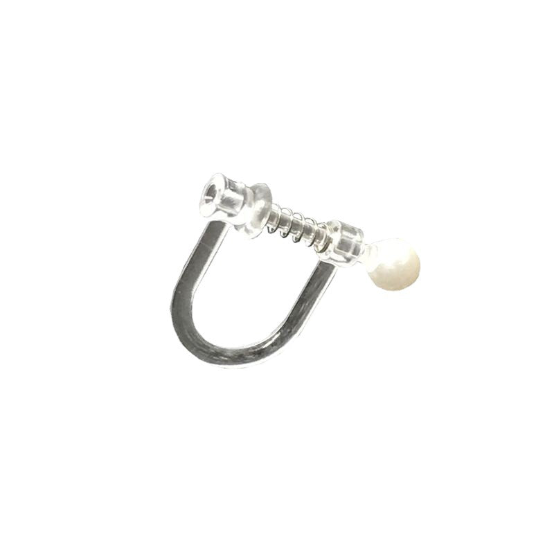 Transparent Resin Pearl U-shaped Converter Imitation Ear Clip