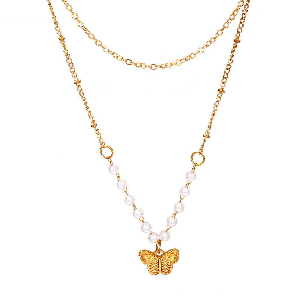 Women's Tassel Fashion Graceful Geometric Metal Letter Necklaces