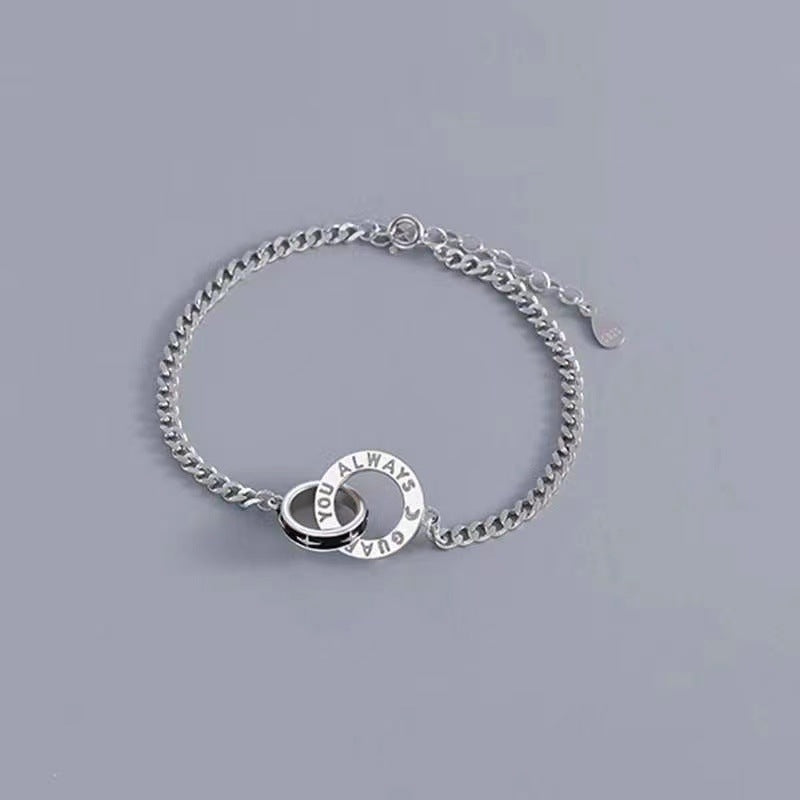 Doppeltes Paar Paar koreanische Armbänder mit schlichtem Design
