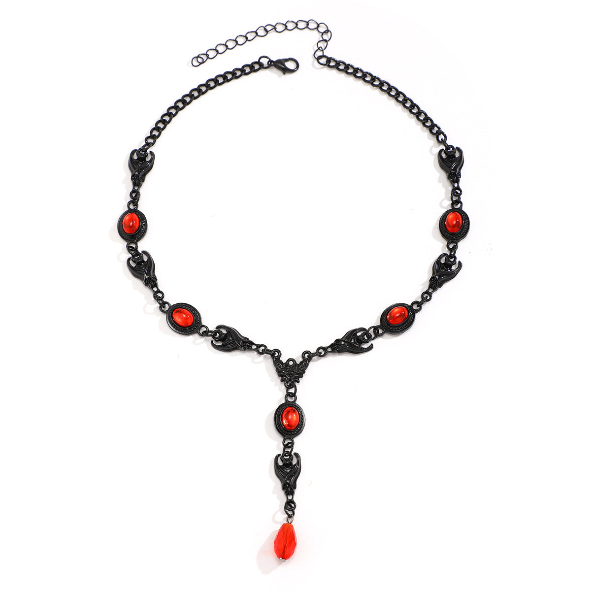 Ornament Halloween Personalized Devil Gem Gothic Necklaces