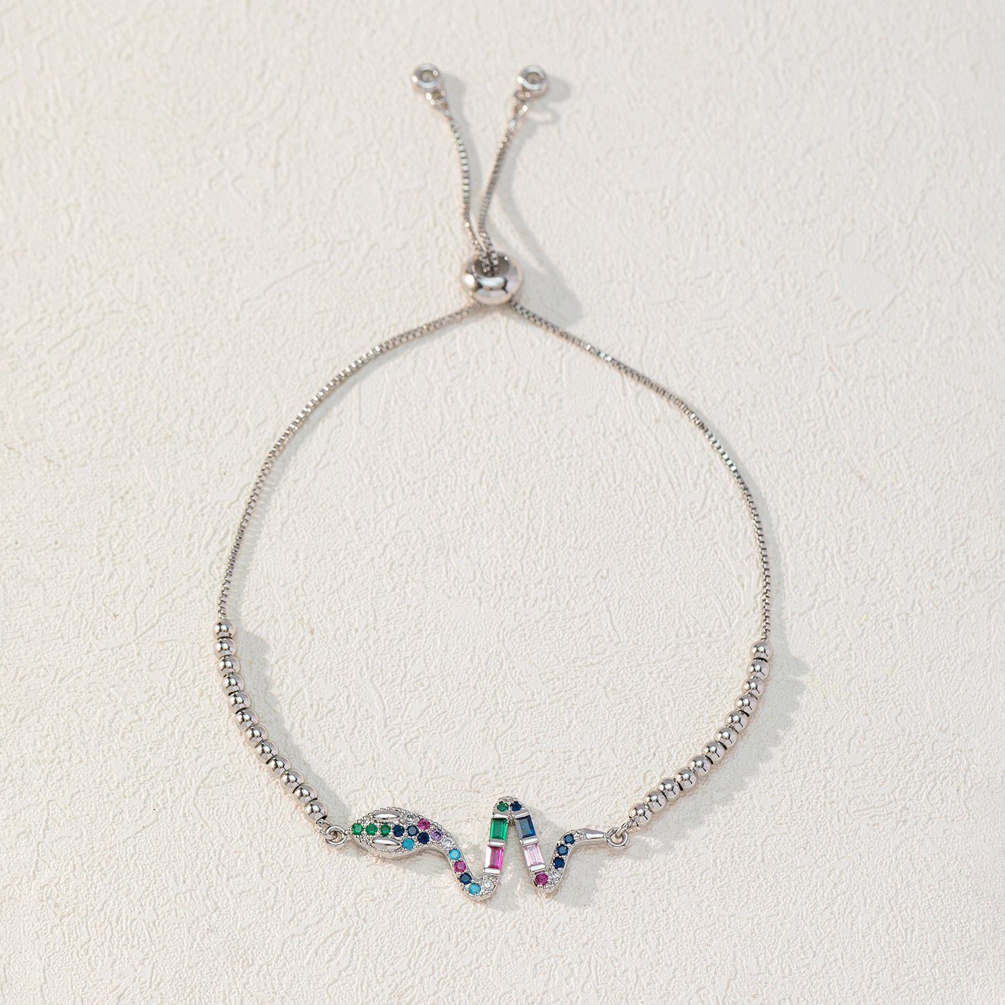Schlangenförmige Tierarmbänder für Damen in Diamantfarbe mit Zirkon und Gold