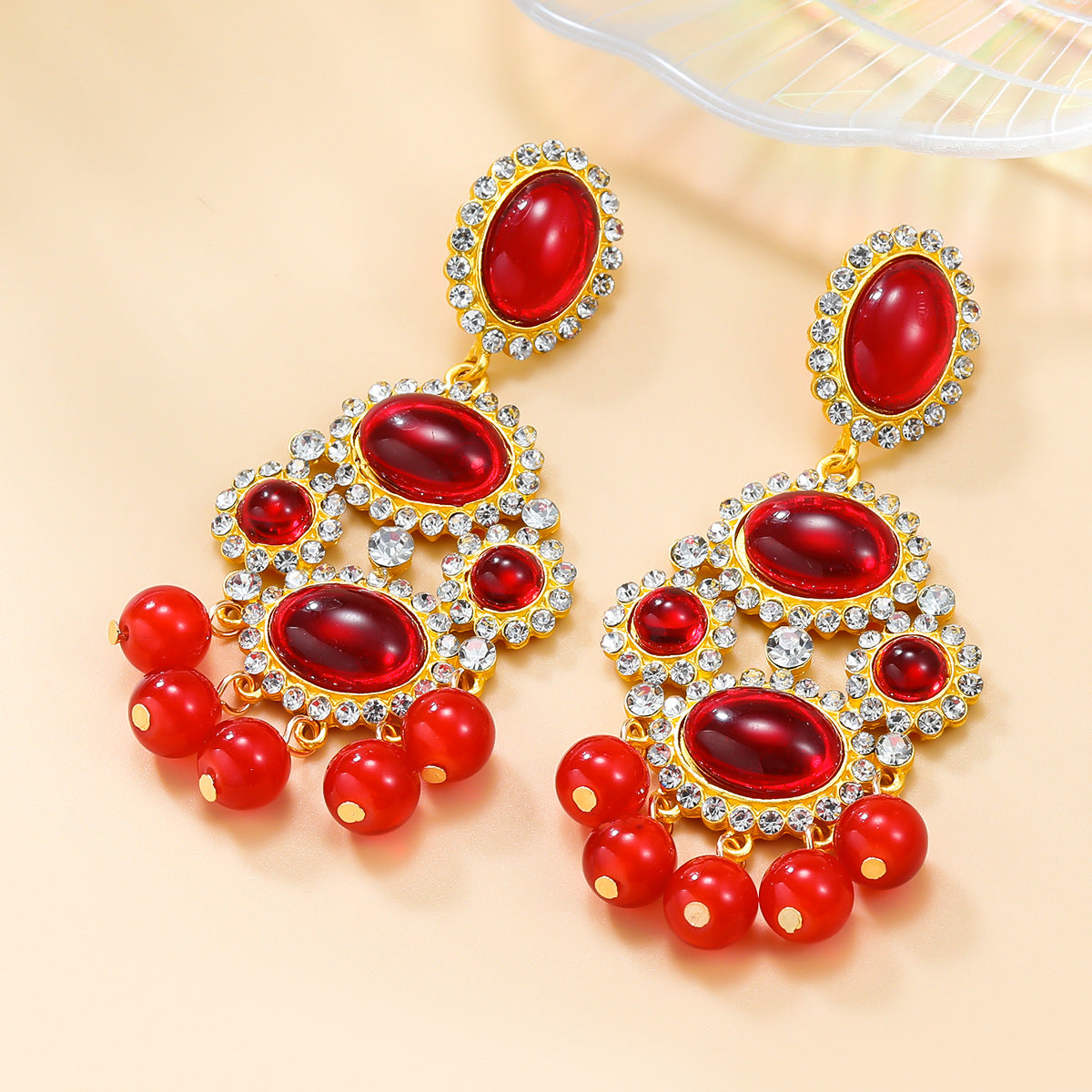 Women's Exaggerated Retro Tassel Bohemian Ethnic Style Earrings