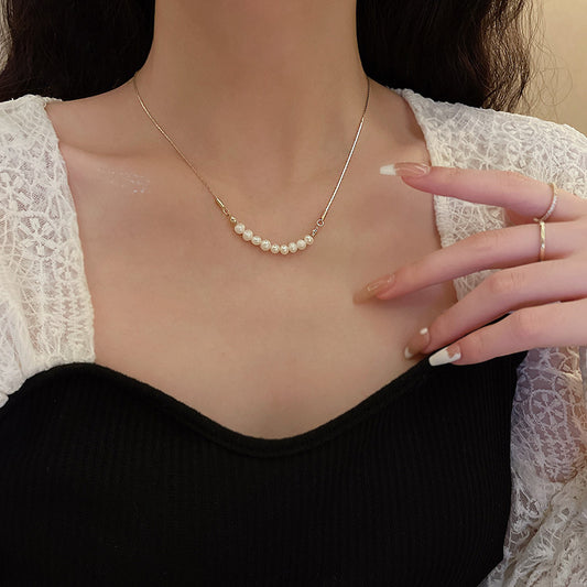 Colliers de clavicule de haute qualité en perles d'eau douce naturelles pour femmes