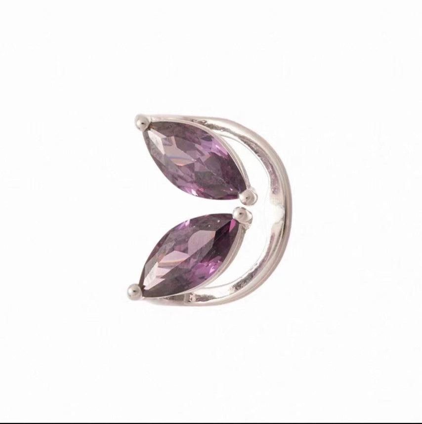 Light Luxury Butterfly Female Zircon Niche Design Rings