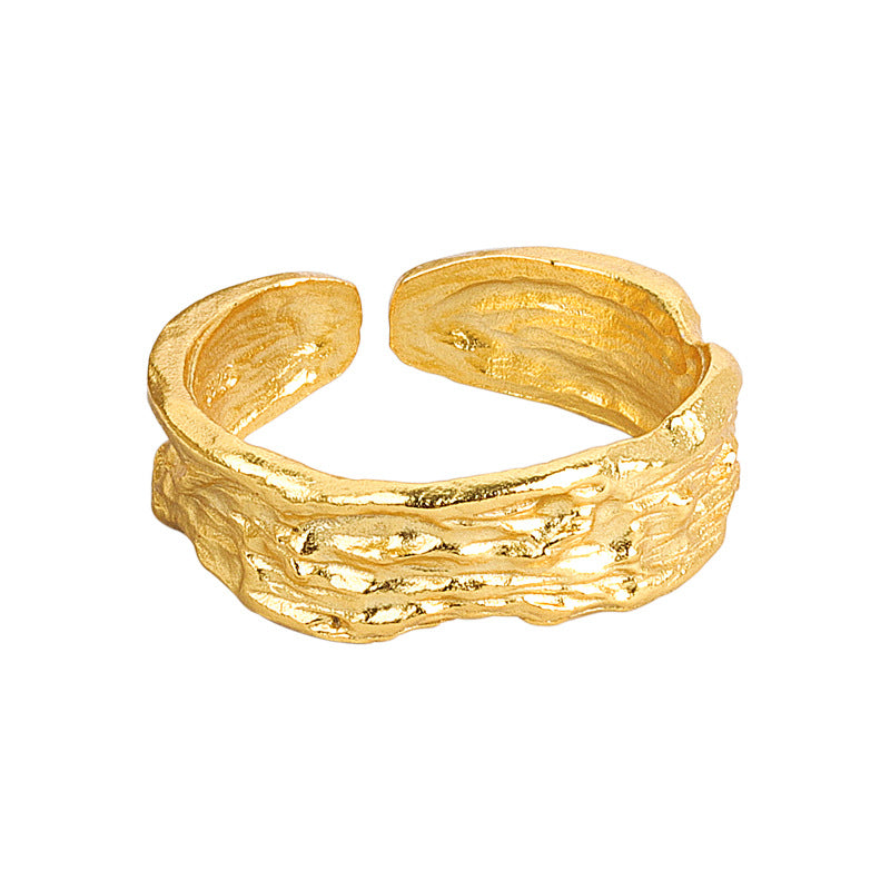 Women's Korean Style French Design Irregular Convex Rings
