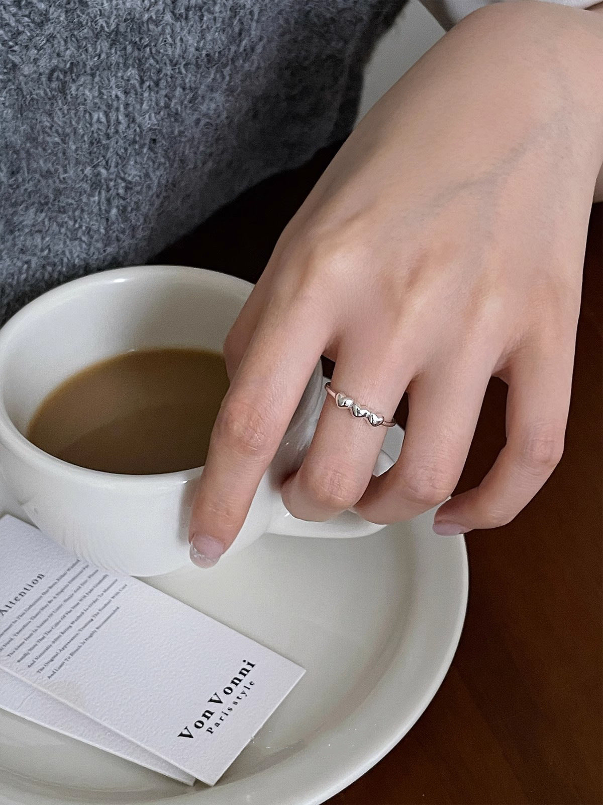 Design High Sense Fashion Personalized Opening Rings