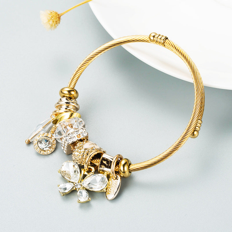 Mode Schmetterling Anhänger weiblich Gold mehr Armbänder