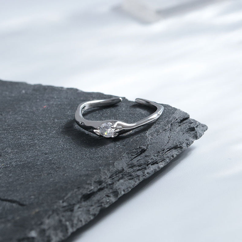 Unregelmäßige hochwertige Ringe für Damen und Herren im kalten Stil und für Paare