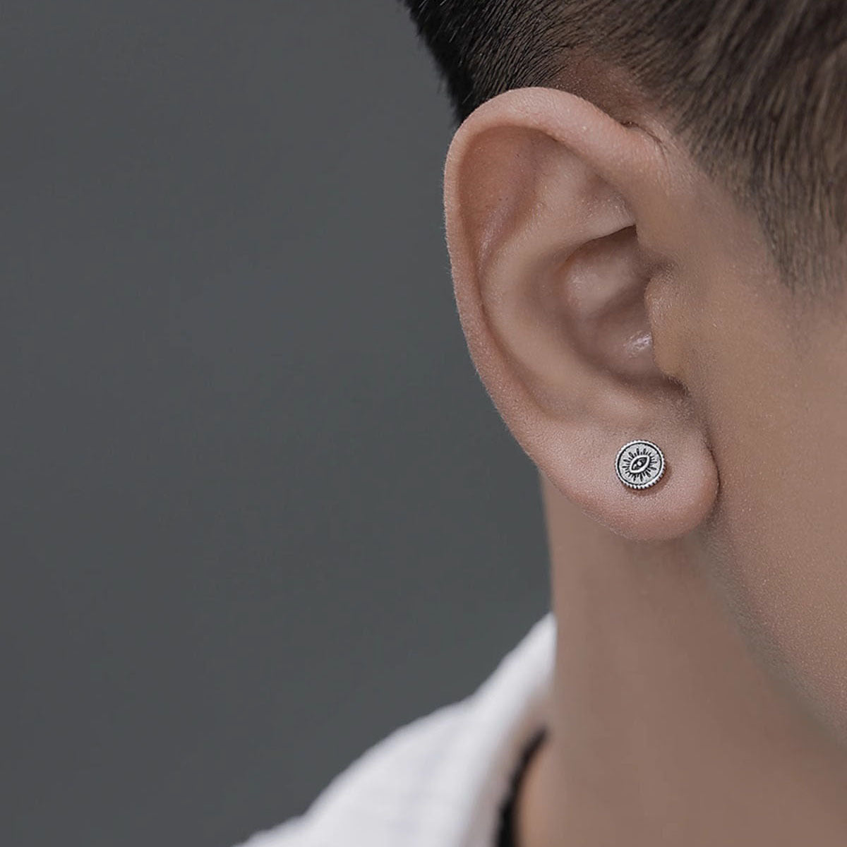 Herren Magnet Ear Smart Eye Dark Punk Ohrringe