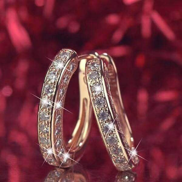 Women's Brocade Dense Inlaid Spot Drill Alloy Rings