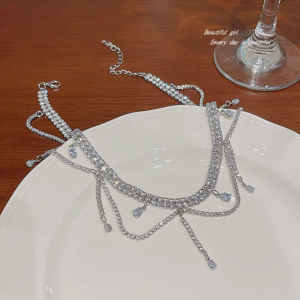 Accessoires pour femmes, Niche, colliers de luxe légers de haute qualité en Zircon