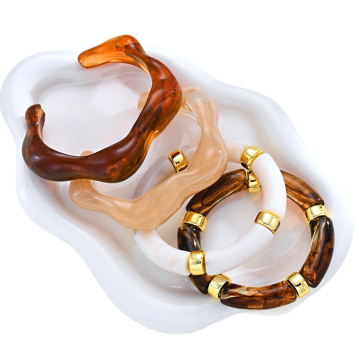 Wide Edge Open-ended Simple Personality Affordable Bracelet