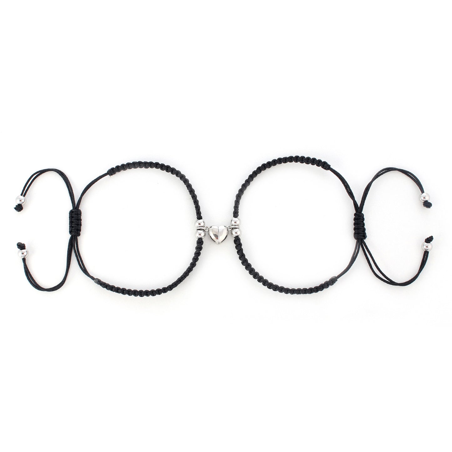 Damen & Herren & einfache handgefertigte gewebte Liebesmagnet-Saug-Paarpaare und Armbänder