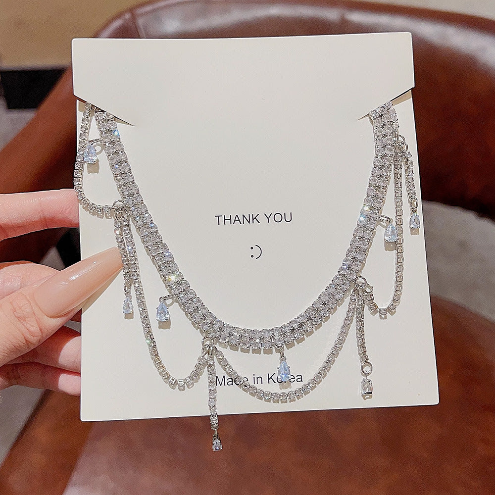 Accessoires pour femmes, Niche, colliers de luxe légers de haute qualité en Zircon