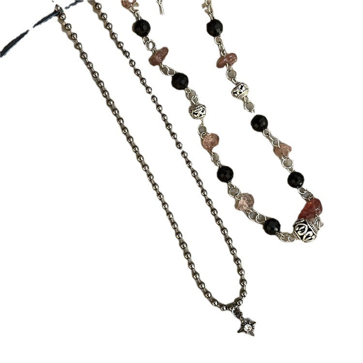 Pendentif fait à la main pour femme, Niche rétro, colliers de clavicule en bambou