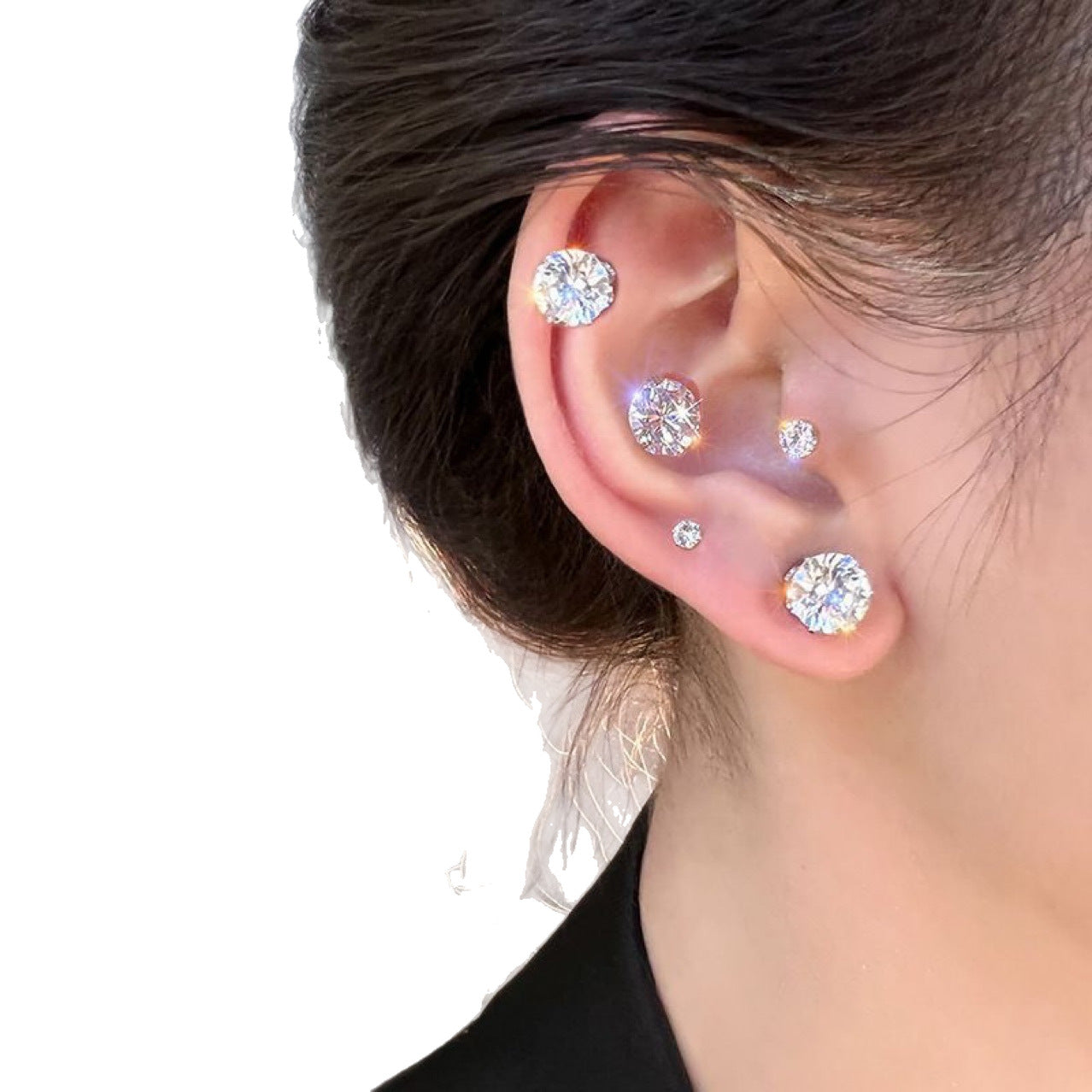 Innovative Zircon Bone Magnetic Female Magnet Ear Clip