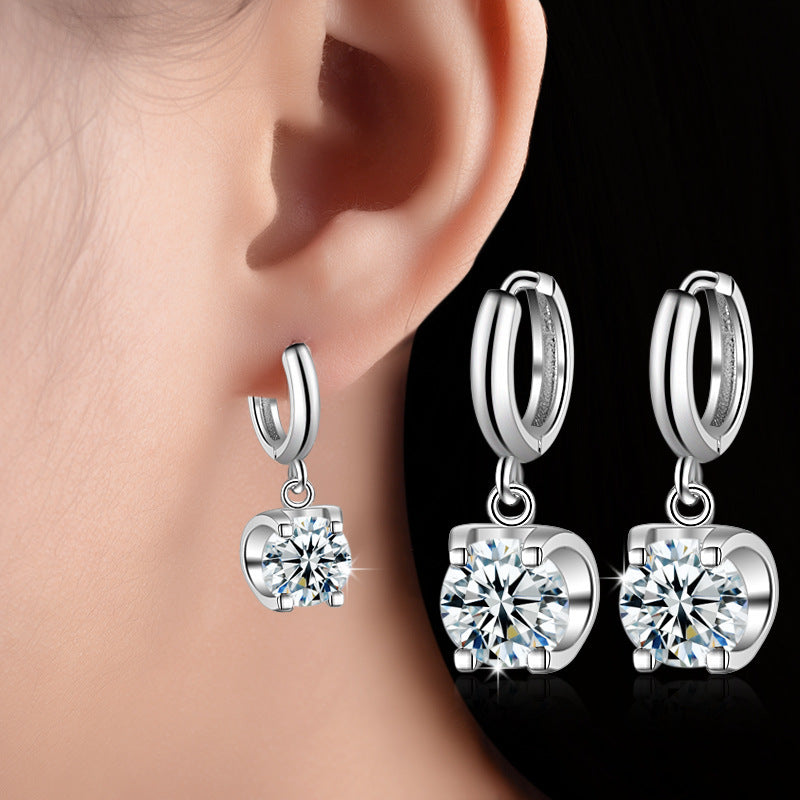 Women's Jewelry Fashionable Elegant Long Zircon Earrings