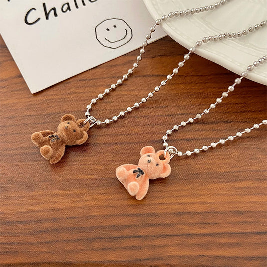 Colliers de clavicule avec pendentif Cool au lait de dessin animé Hop