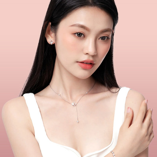 Women's Sterling Sier Special Interest Light Luxury Accessories Fan Necklaces