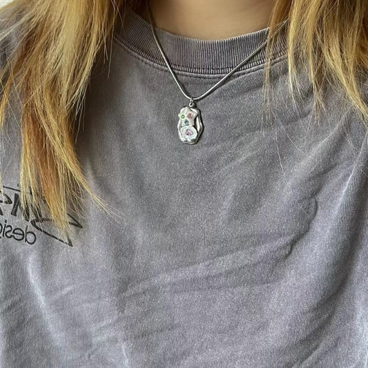 Pentagramme Amour Style Rétro Mignon Colliers De Niche