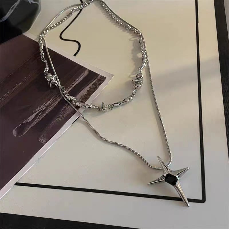 Stars Trendy Light Luxury Design Sense Necklaces