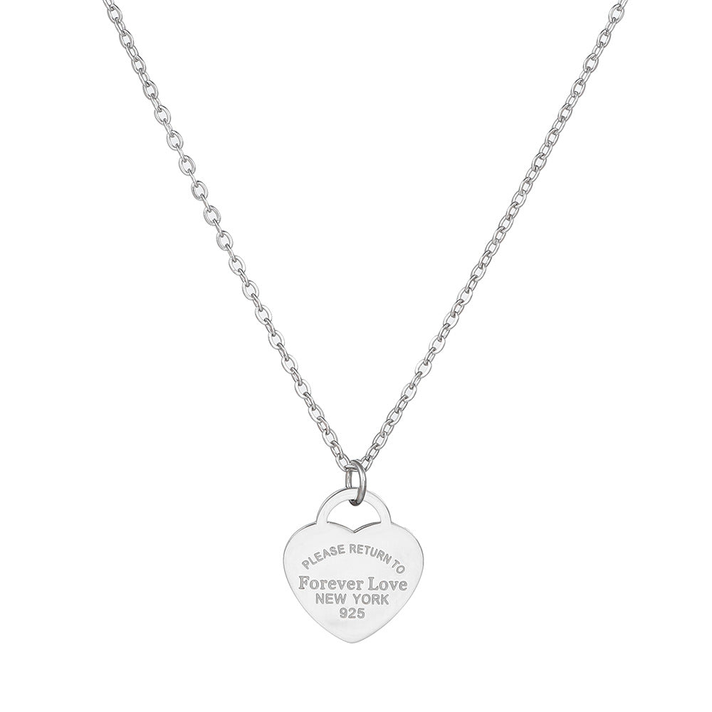 Pendentif en acier inoxydable titane plaqué or colliers mère
