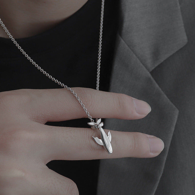 Chaîne de pull longue de Style froid pour hommes, colliers simples à la mode