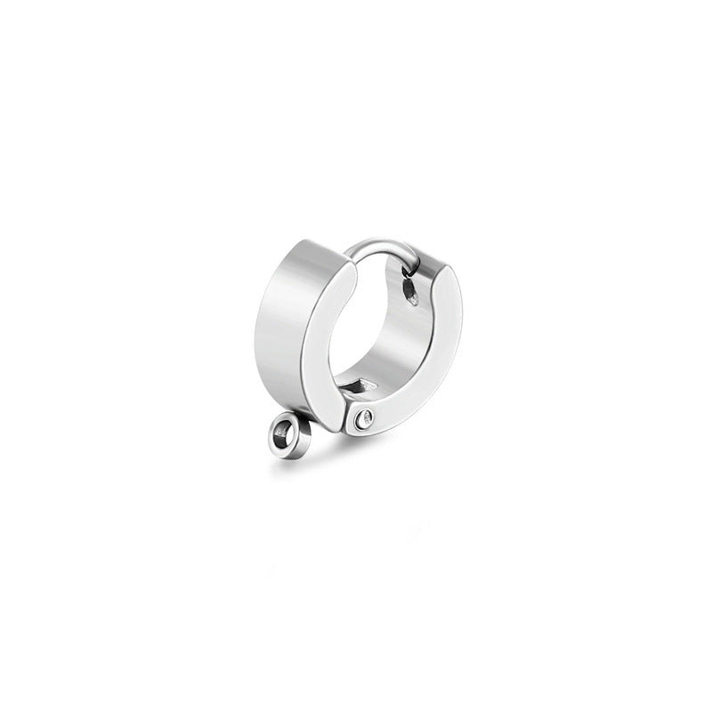 Pretty Men's Stainless Steel Earclip Welding Rings