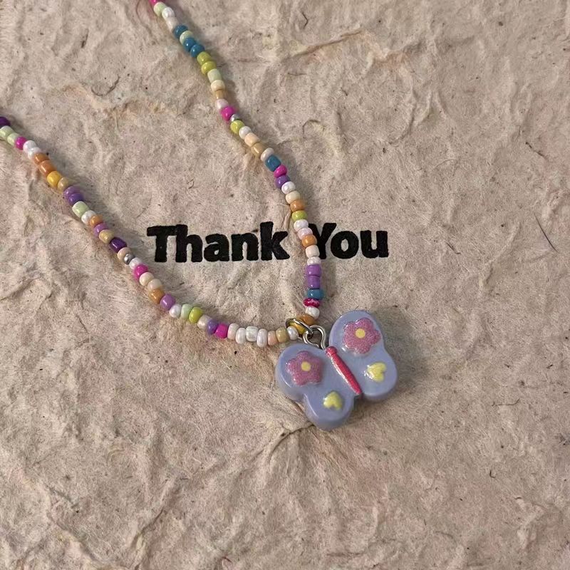 Schmetterling weibliche Sommer süße Accessoires Schlüsselbein Halsketten