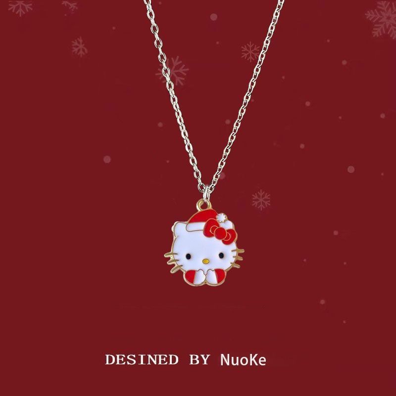 Colliers mignons de clown de dessin animé de pendentif de cadeau de Noël