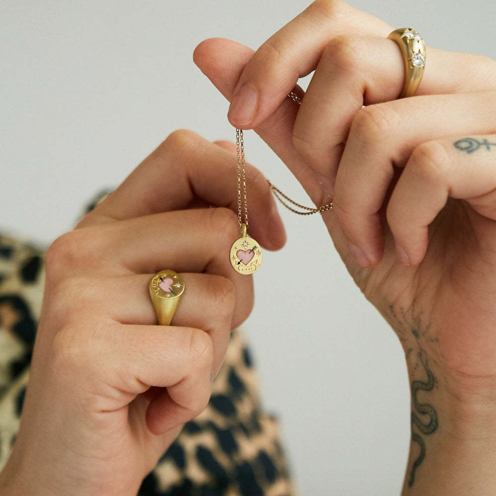 Colliers à pendentif en acier inoxydable de luxe léger peint