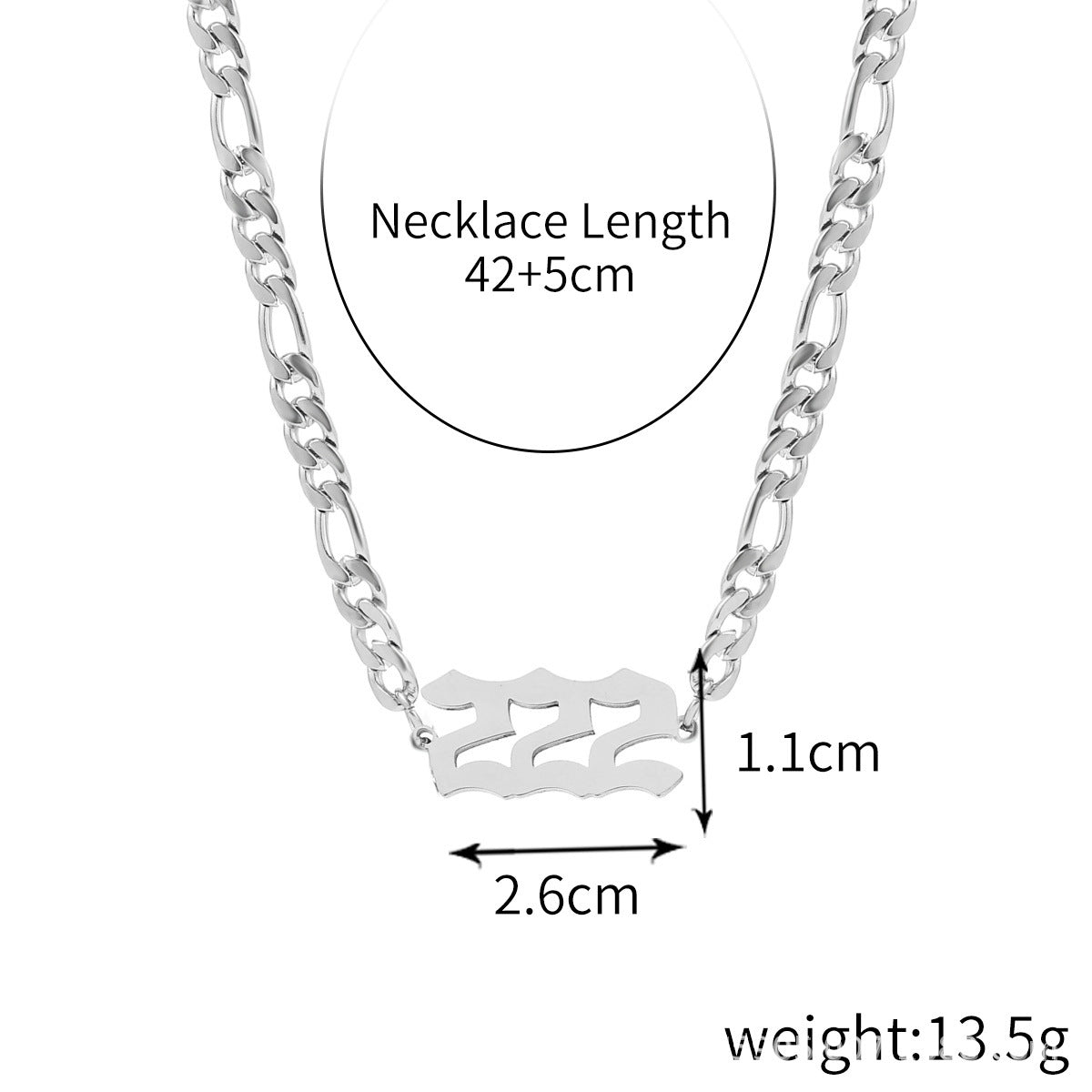 Women's Angel Digital Stainless Steel Titanium Pendant Necklaces