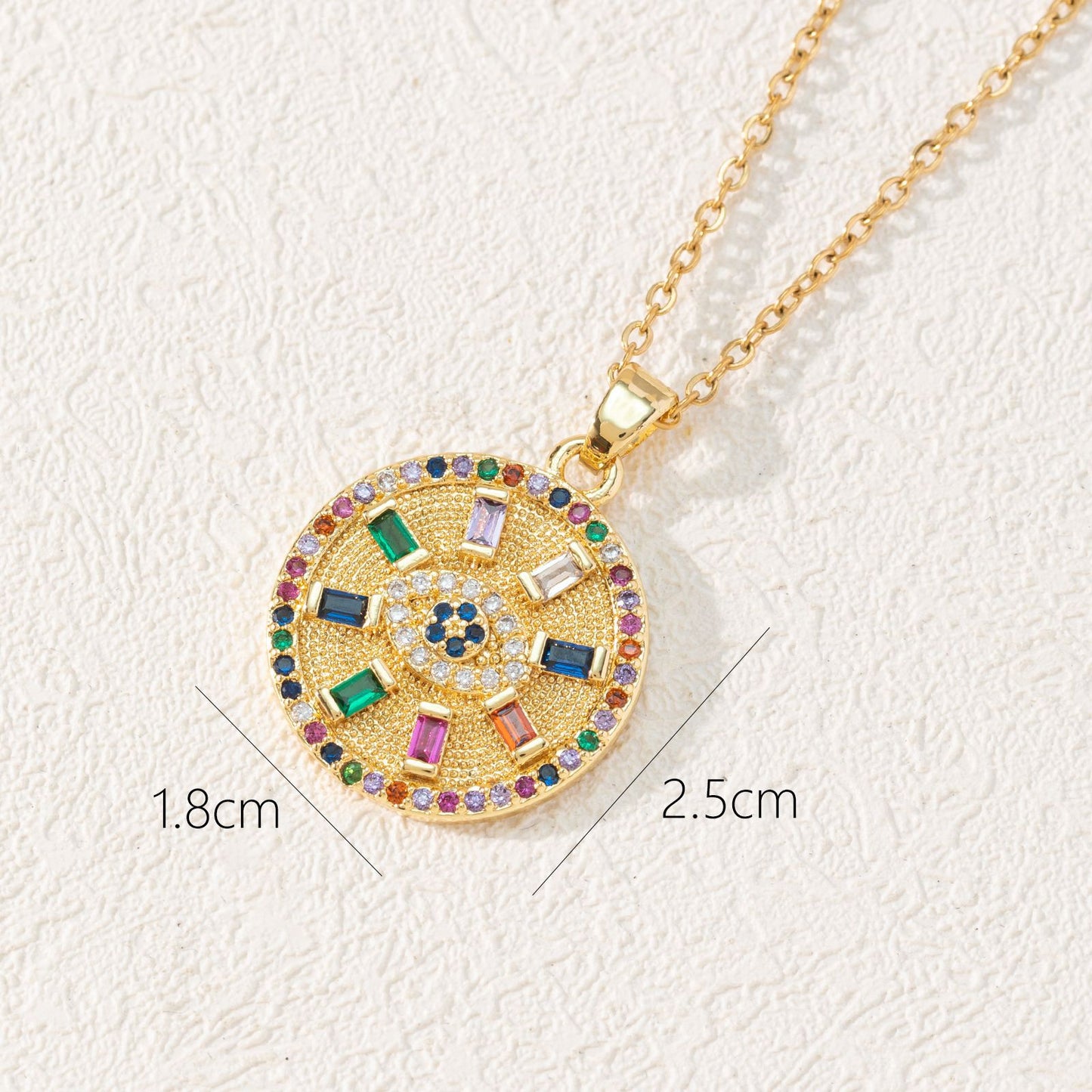 Style Fashion Dripping Zircon Eye Pendant Necklaces